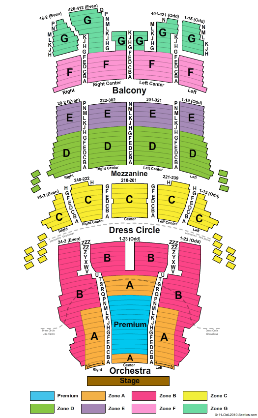 Bank Theater Chicago Seating Chart